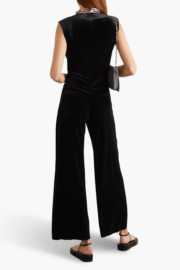 Norma Kamali Stretch-velvet jumpsuit 3