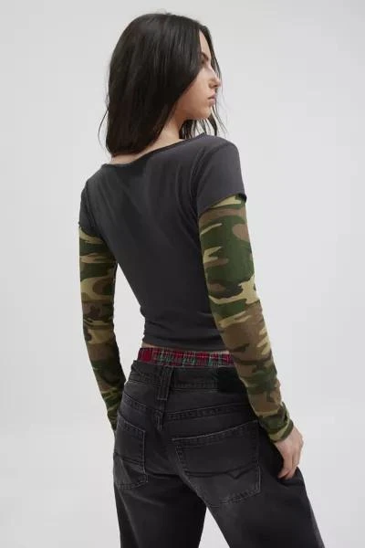 BDG BDG Sloane Layered Twofer Long Sleeve Tee 4