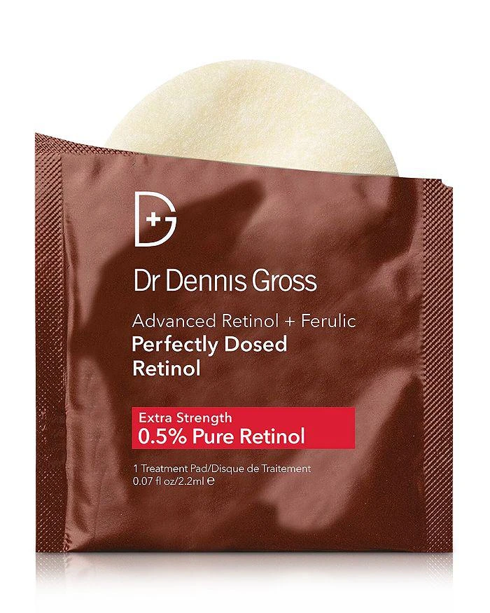 Dr. Dennis Gross Advanced Retinol + Ferulic Perfectly Dosed Retinol Peel (Extra Strength 0.5% Pure Retinol), Set of 8 1