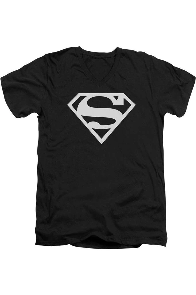 Gildan Superman Logo Short Sleeve Adult V Neck Premium Cotton Tee / T-Shirt 1
