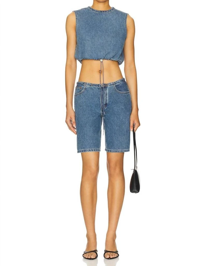 Still Here Still Here - Cool Denim Crop Top 4