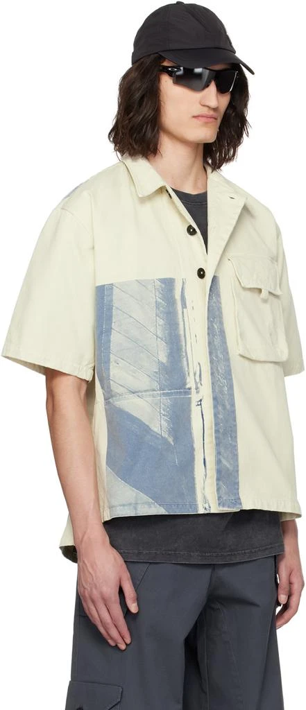 A-COLD-WALL* Off-White & Indigo Printed Shirt 2