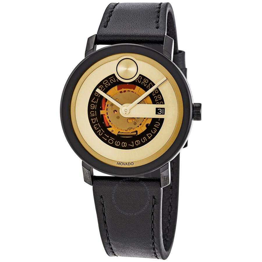 Movado Bold Evolution Quartz Gold Dial Men's Watch 3600676