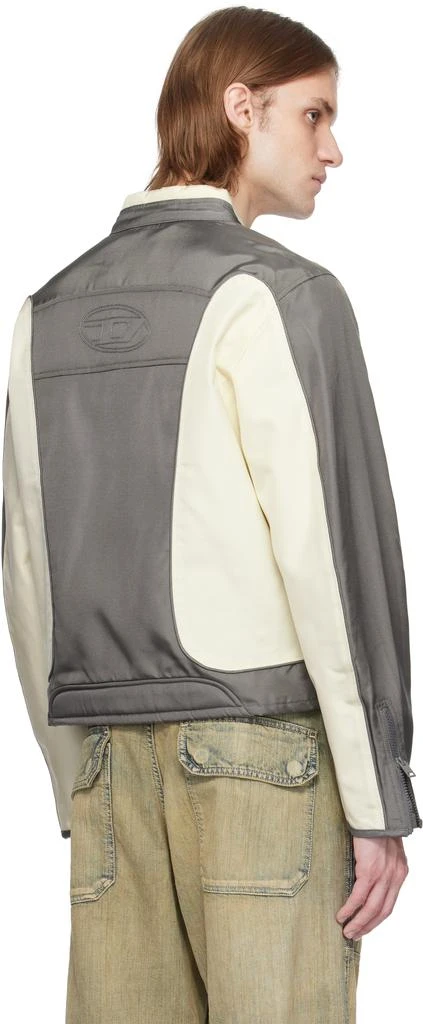 Diesel Off-White & Gray J-Blink-A Jacket 3