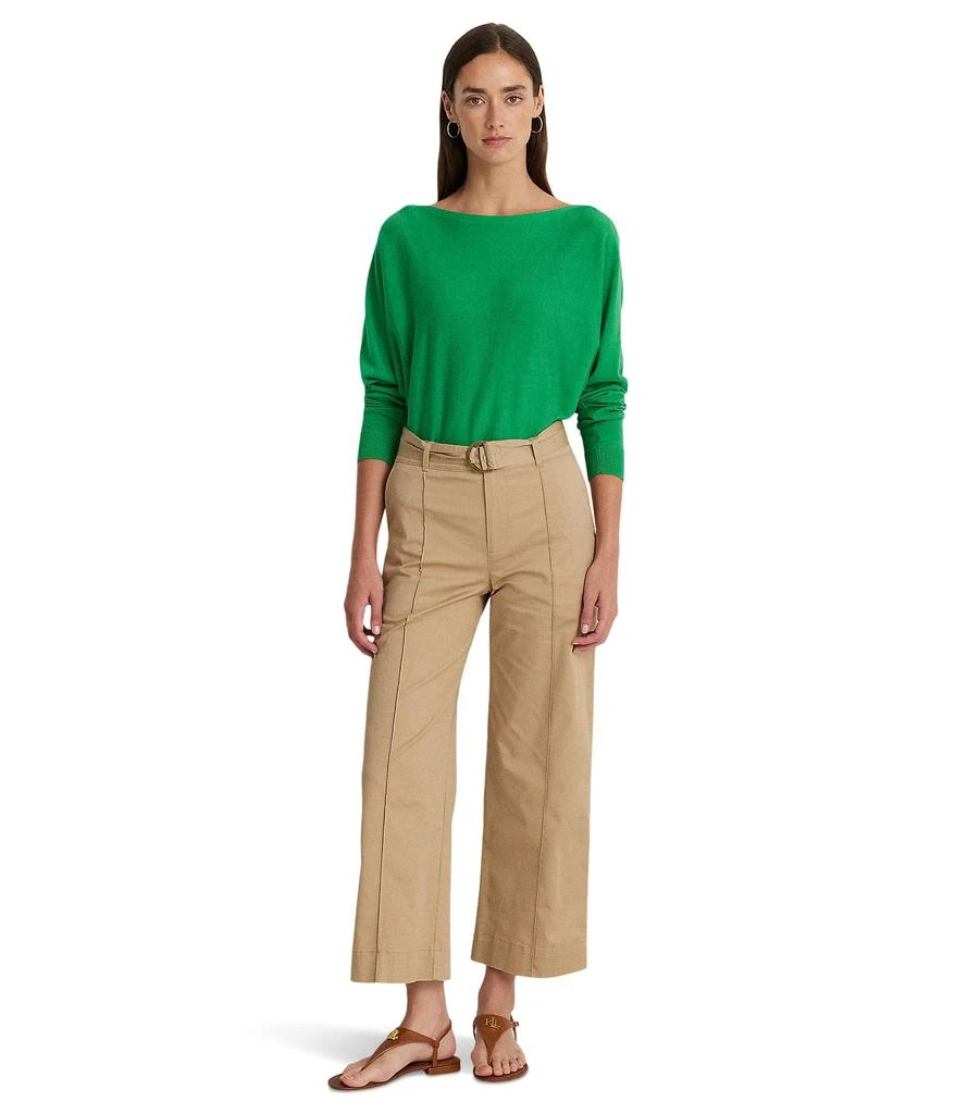 Ralph Lauren Cotton-Blend Dolman-Sleeve Sweater 4