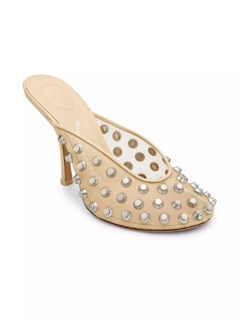 Alexander Wang Rhodes 105MM Studded Mesh &amp; Leather Mules 2