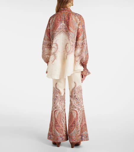 Zimmermann Rhiannon bow-detail paisley blouse 3
