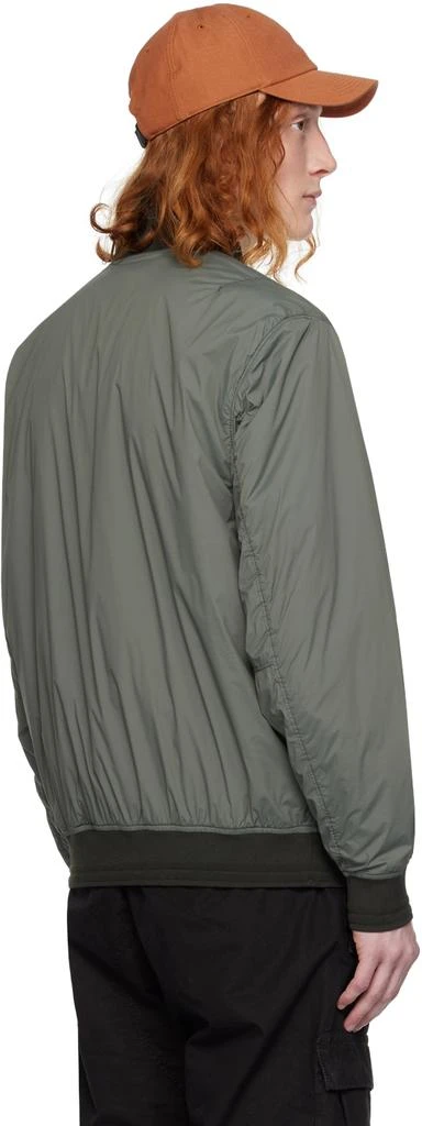 Stone Island Green Garment-Dyed Bomber Jacket 3