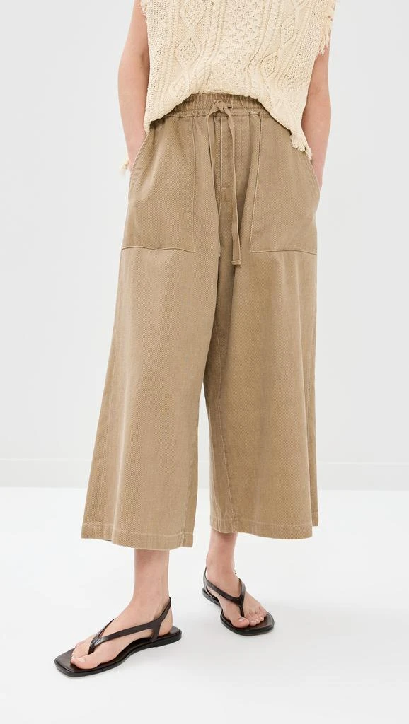 Denimist Palazzo Drawstring Utility Pants 1