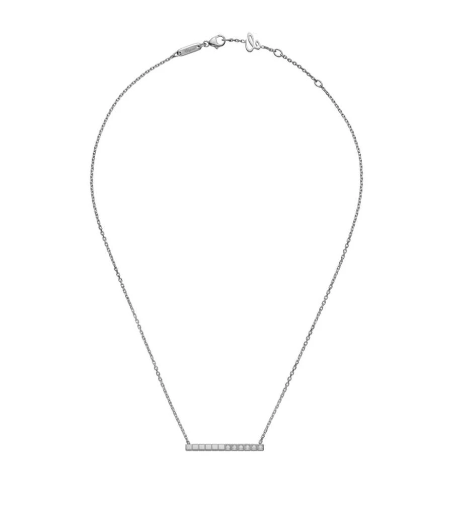 Chopard White Gold and Diamond Ice Cube Necklace 4