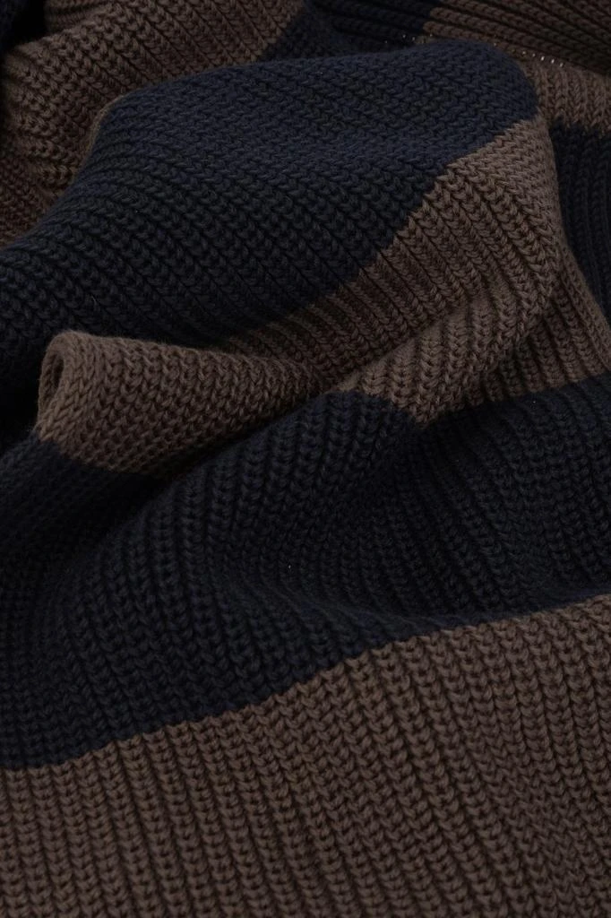 Moncler Moncler Logo Patch Striped Scarf 3