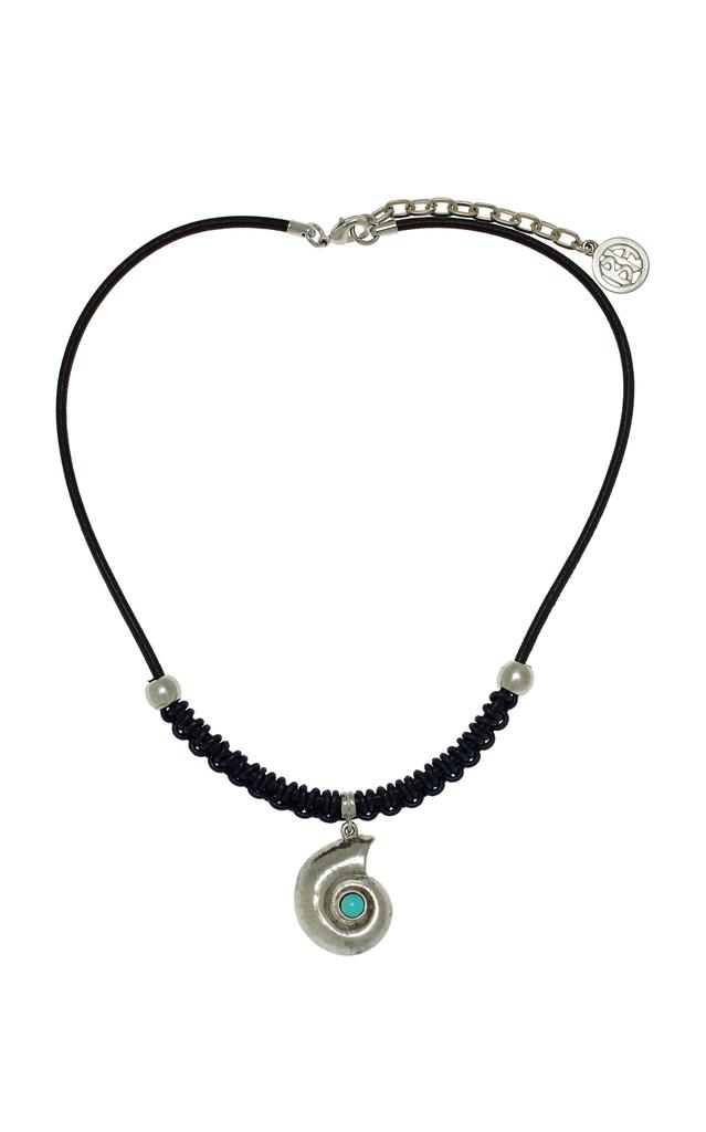 BEN-AMUN Ben-Amun - Exclusive Leather Shell Necklace - Black - OS - Moda Operandi - Gifts For Her