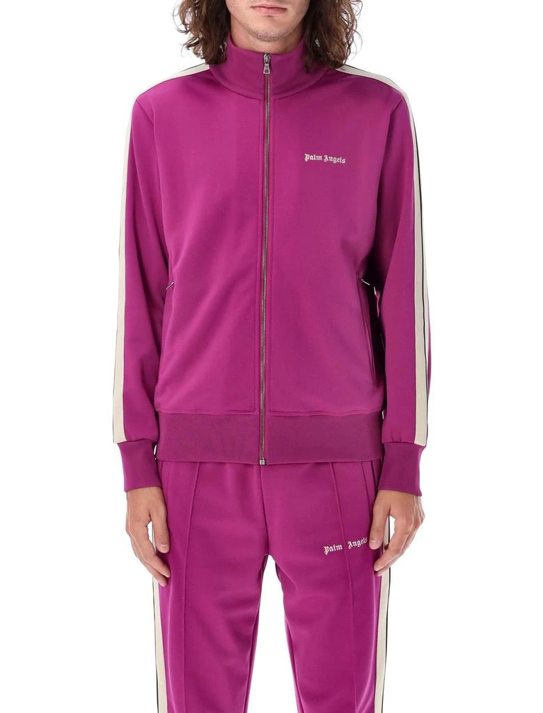 Palm Angels Palm Angels Logo Embroidered High Neck Jacket 1