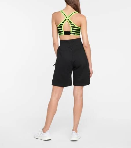 Adam Selman Sport Striped cross-back sports bra 3