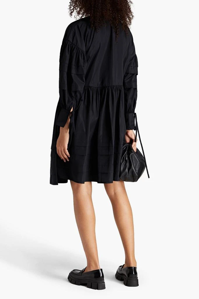 CECILIE BAHNSEN Amelie gathered taffeta wrap dress 3