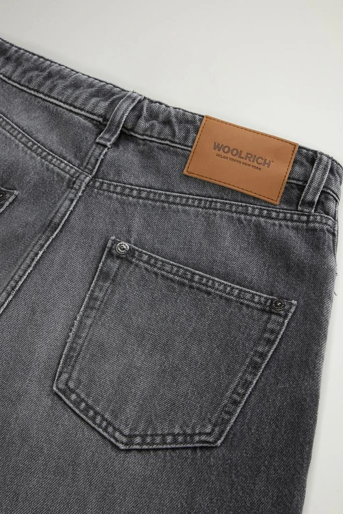 Woolrich Pants in Pure Cotton Denim - Women - Gray 5