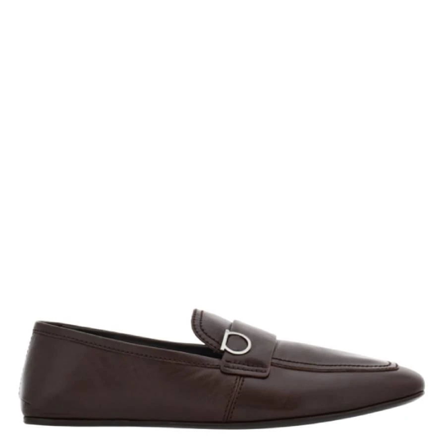 Salvatore Ferragamo Gancini-Plaque Slip-On Loafers 1