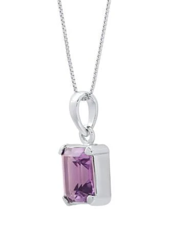 Belk
Co. 2 ct. t.w. Amethyst Pendant Necklace in Sterling Silver