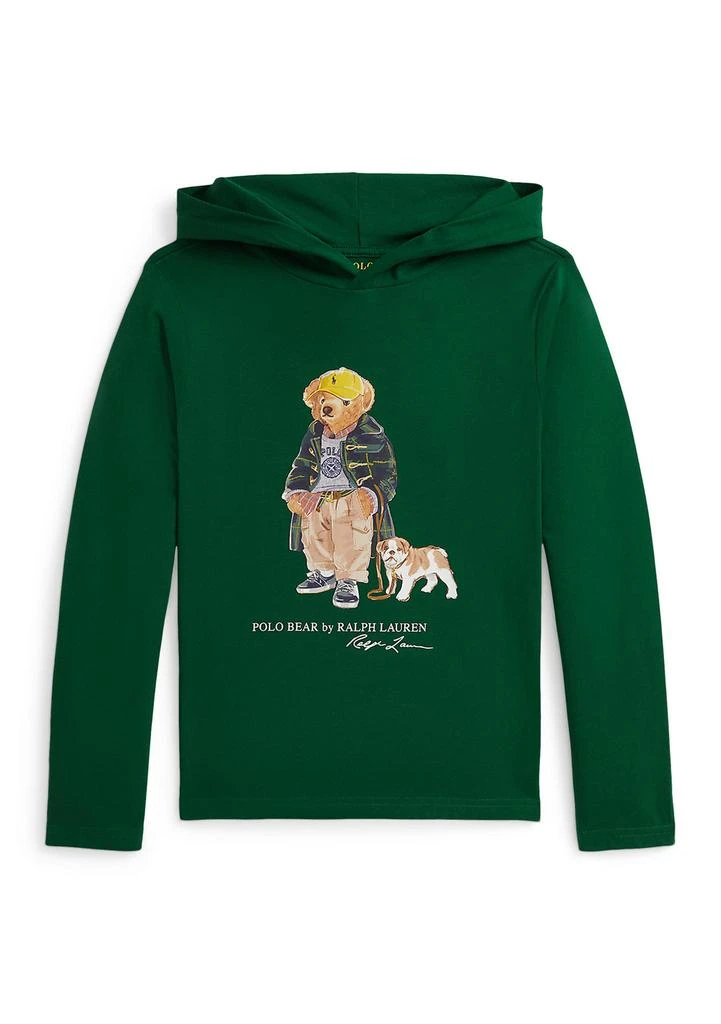 Ralph Lauren Boys 8-20 Polo Bear Cotton Hooded Tee