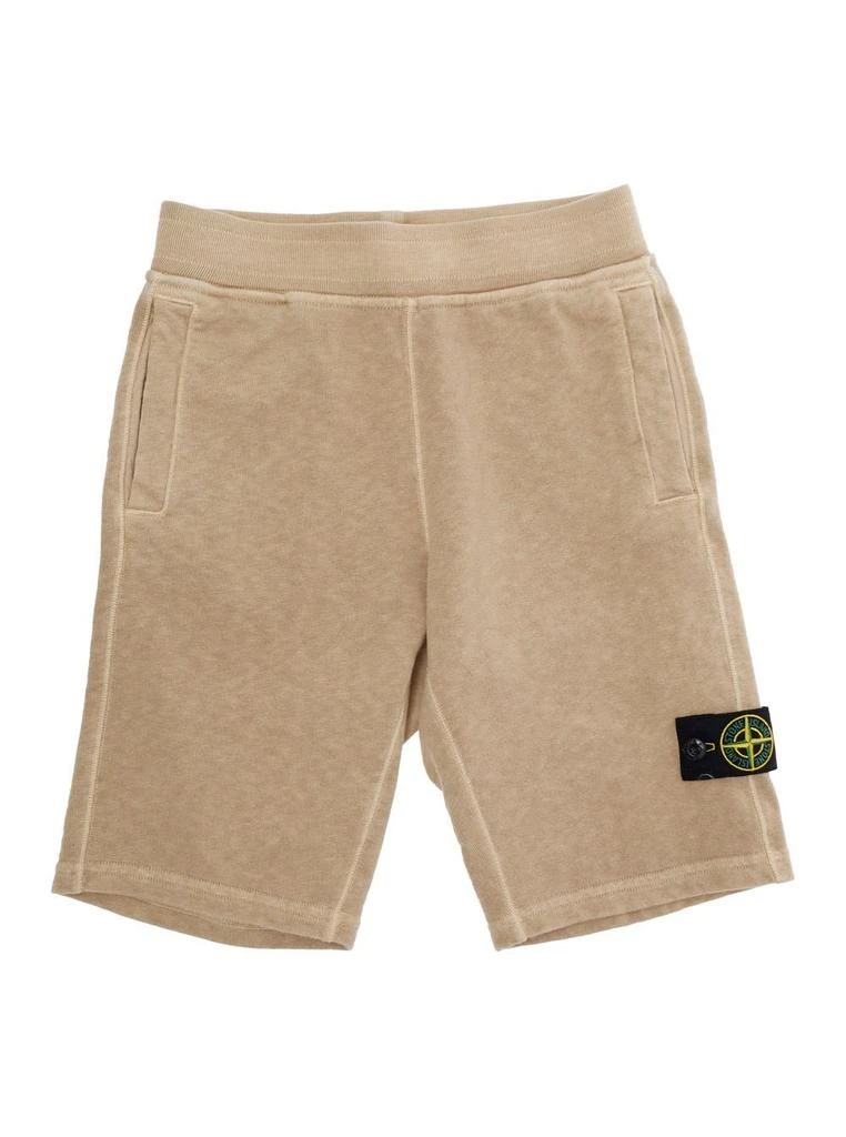 Stone Island Junior Stone Island Junior Logo Patch Shorts
