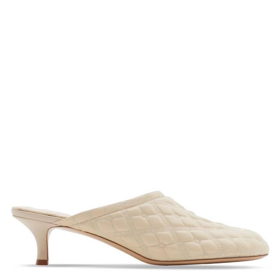 Burberry Burberry Embroidered Quilted Mules, Brand Size 37 (US Size 7)