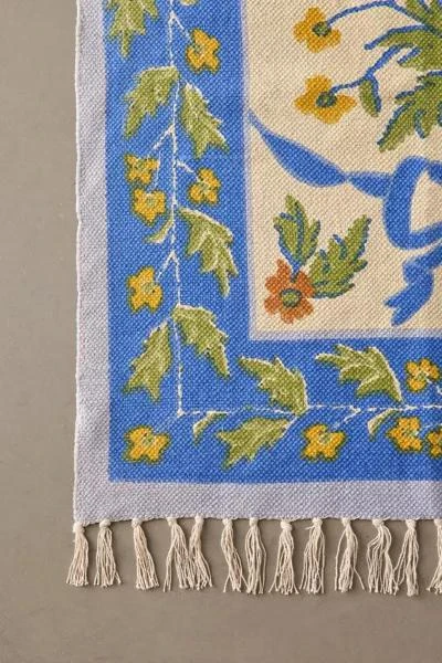 Urban Outfitters Bow Demask Screen Printed Rug 5
