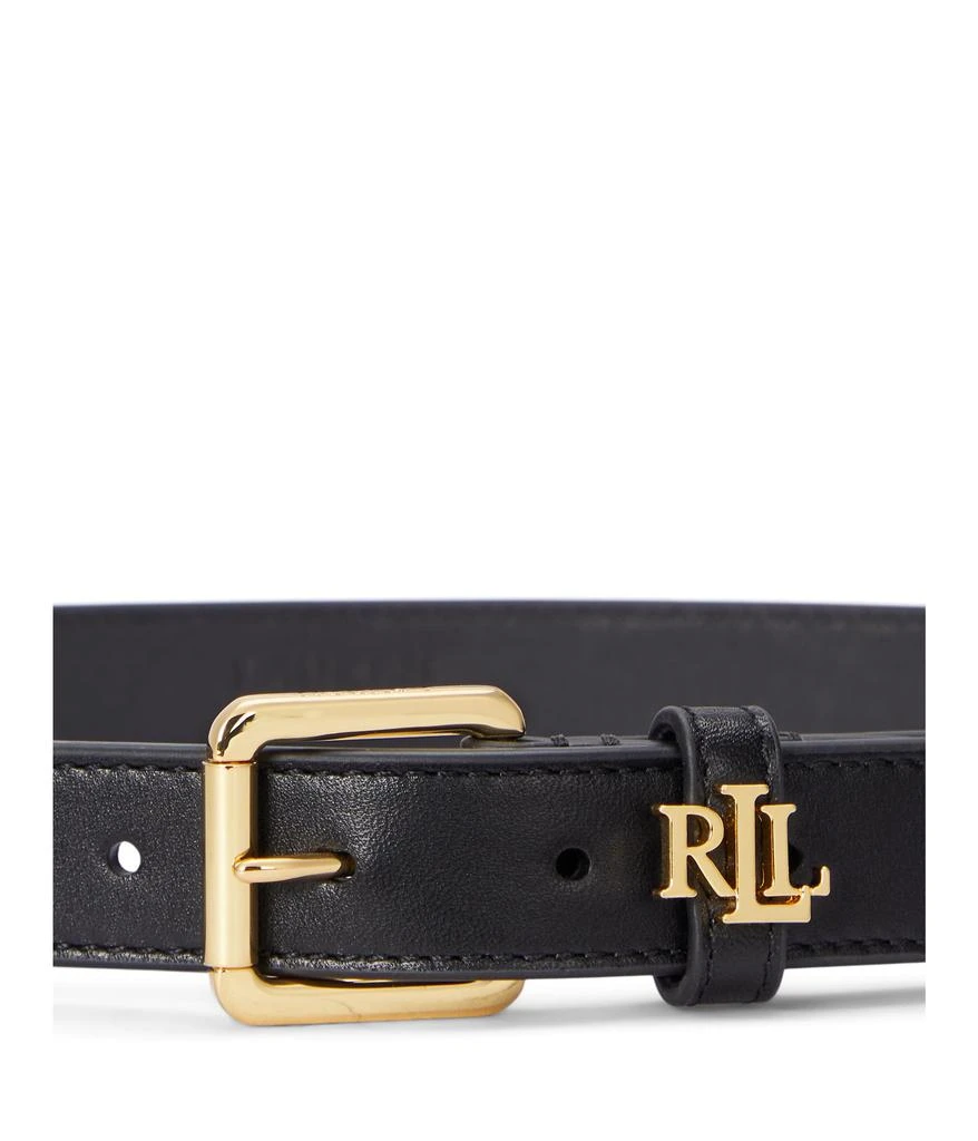 Ralph Lauren Logo-keeper Leather Skinny Belt 2