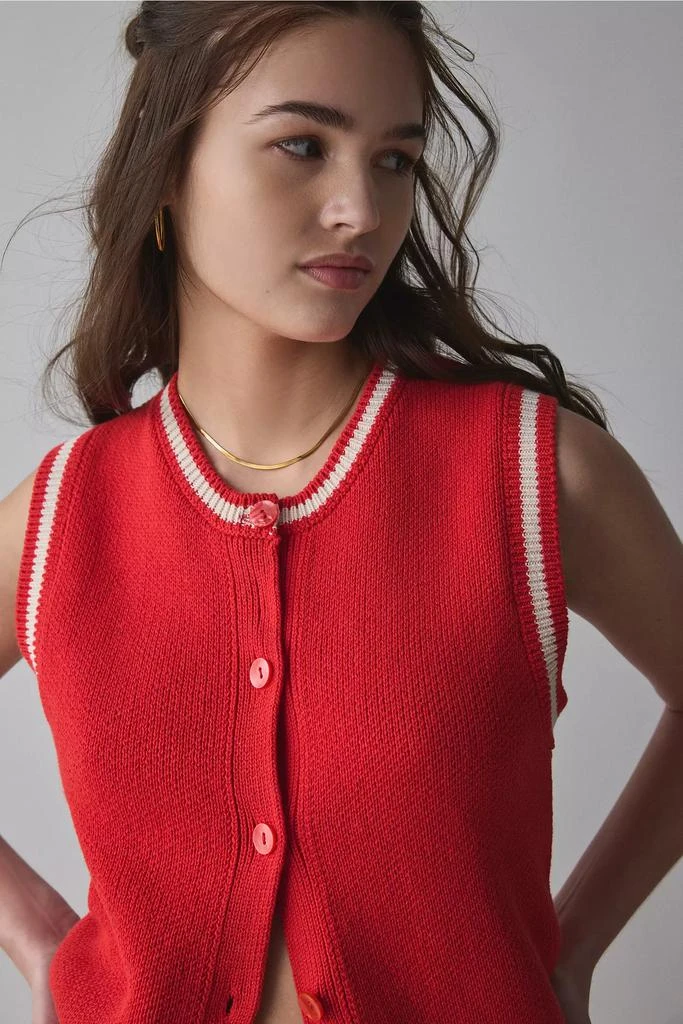 BDG BDG Santorini Cropped Sweater Vest 4