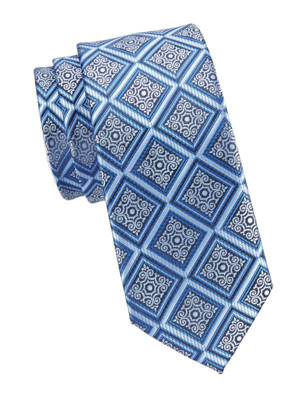 Hickey Freeman ​Geometric Print Tie