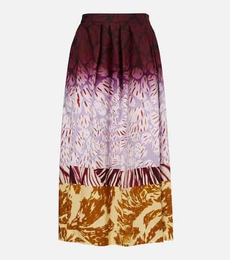 Dries Van Noten Printed cotton maxi skirt 1