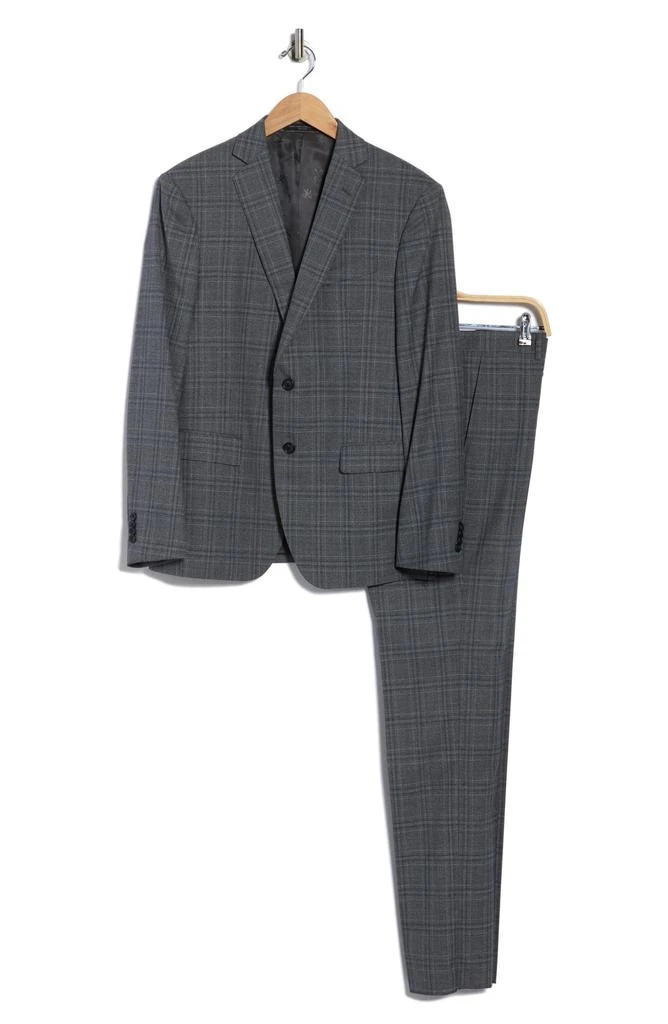 John Varvatos Plaid Wool Blend Suit 3