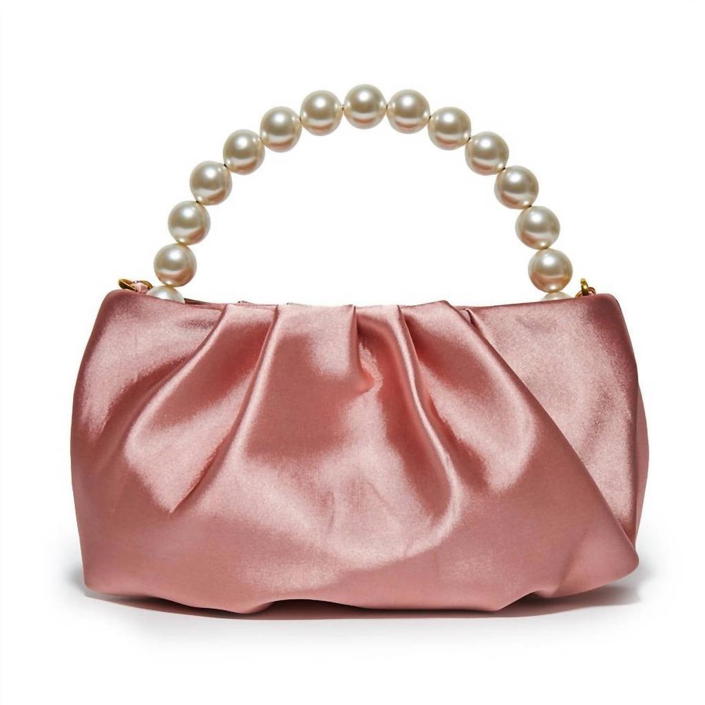LELE SADOUGHI Women's Satin Evening Pouch Bag In Dusty Rose