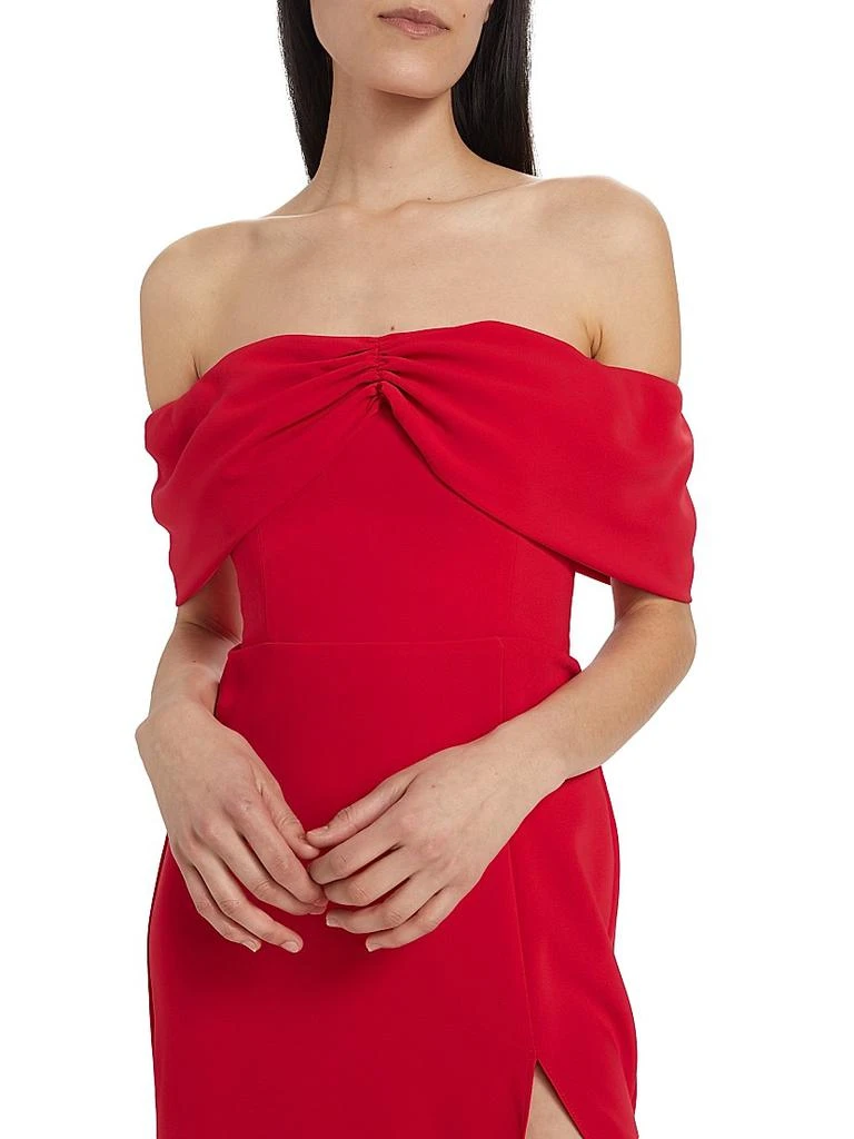 amanda uprichard off the shoulder dress Columbia Off Shoulder Midi Dress