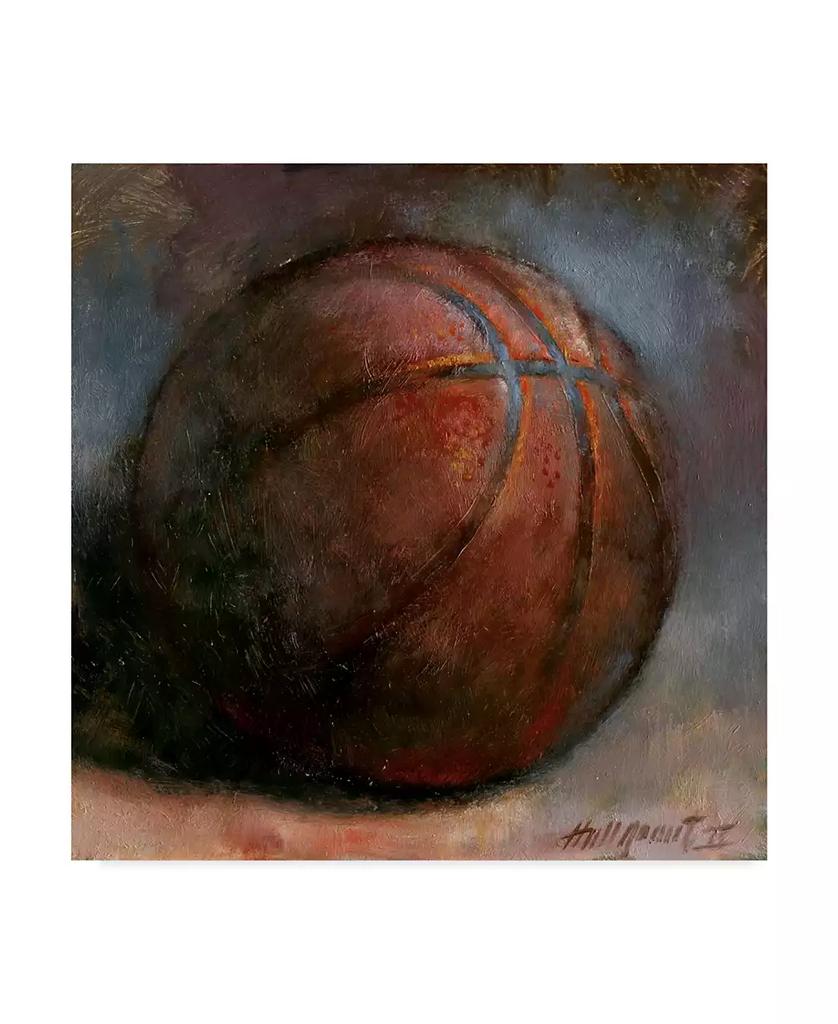 Trademark Global Hall Groat Ii 
Basketball
 Canvas Art - 18" x 18"