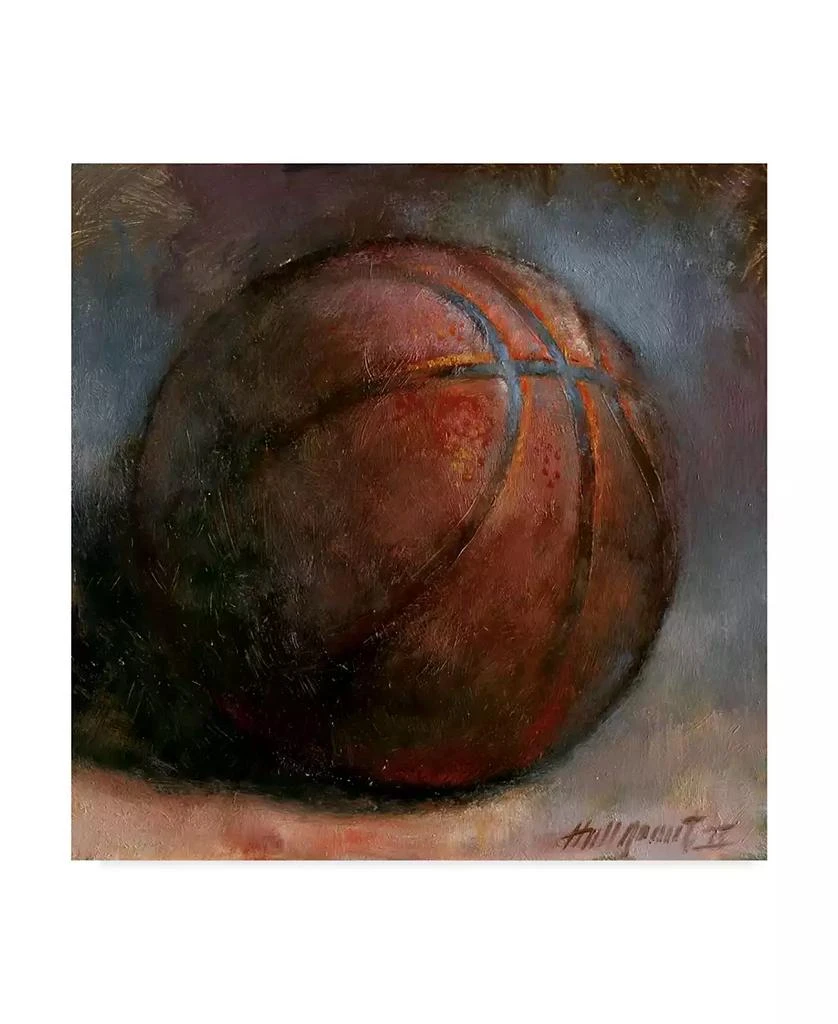 Trademark Global Hall Groat Ii 
Basketball
 Canvas Art - 18" x 18" 1