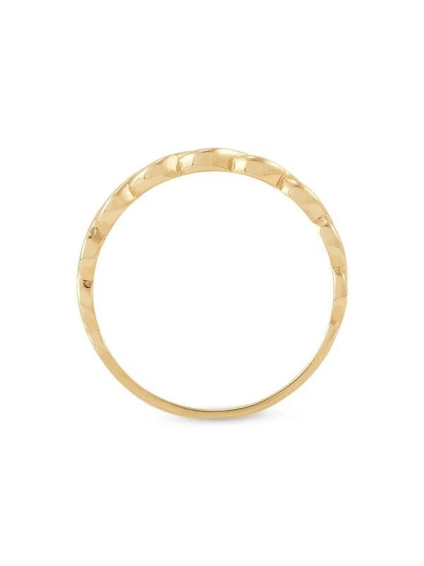 Saks Fifth Avenue 14K Yellow Gold Curb Chain Ring 2
