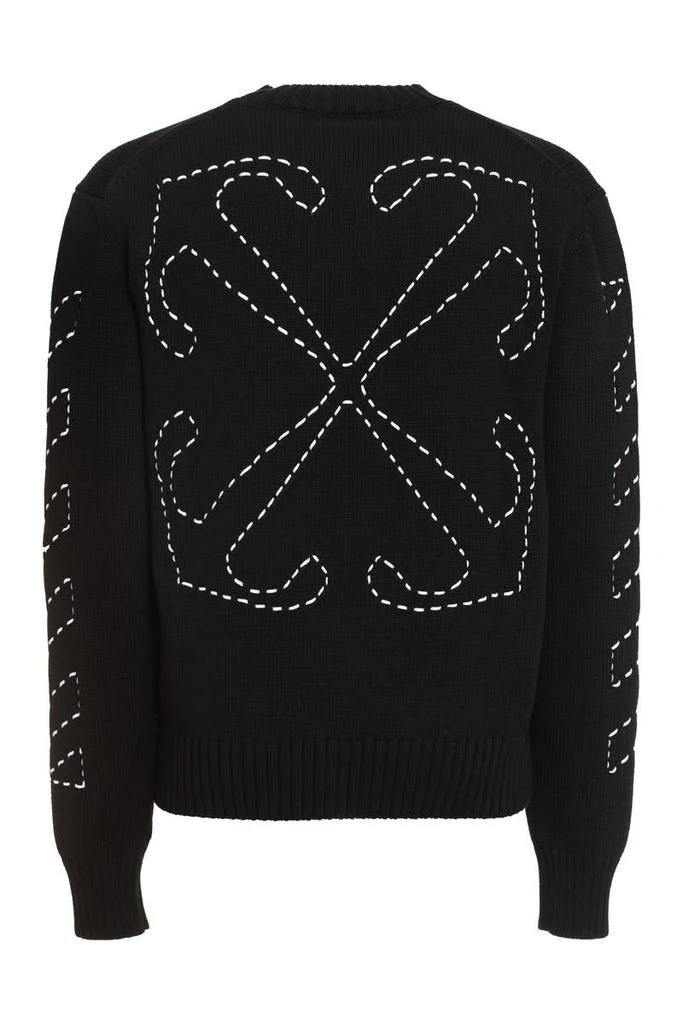 Off-White Off-White Cotton Crew-Neck Sweater 2