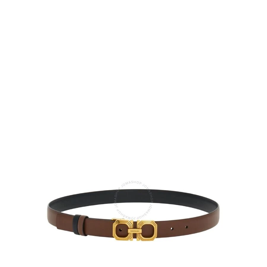 Salvatore Ferragamo Gancini-Buckle Leather Belt 2