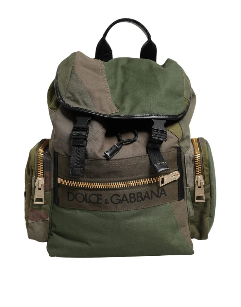 Dolce 
Gabbana Military Patchwork Rucksack Backpack Men
s Bag