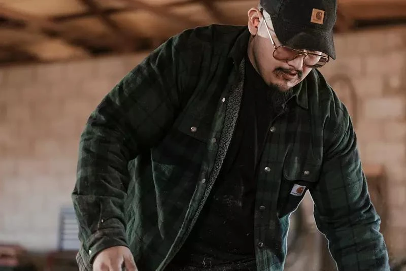 Carhartt Carhartt Men
s Flannel Sherpa Lined Shirt Jacket 3