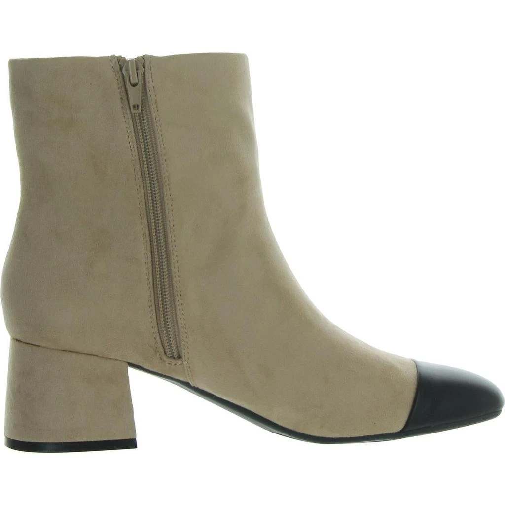 On 34th Janette Womens Faux Suede Block Heel Booties 4