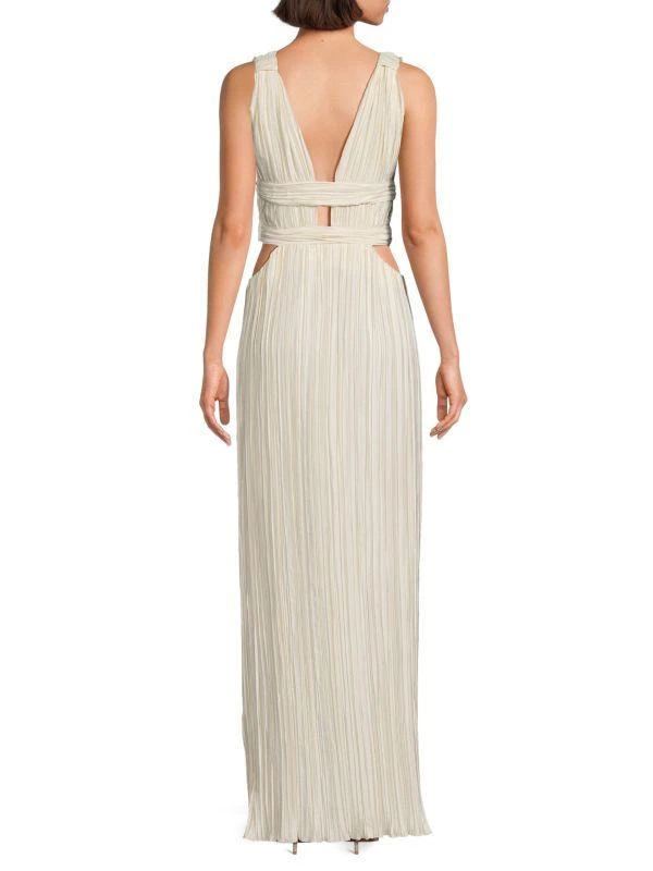 Cult Gaia Davida Plunging Column Gown 2