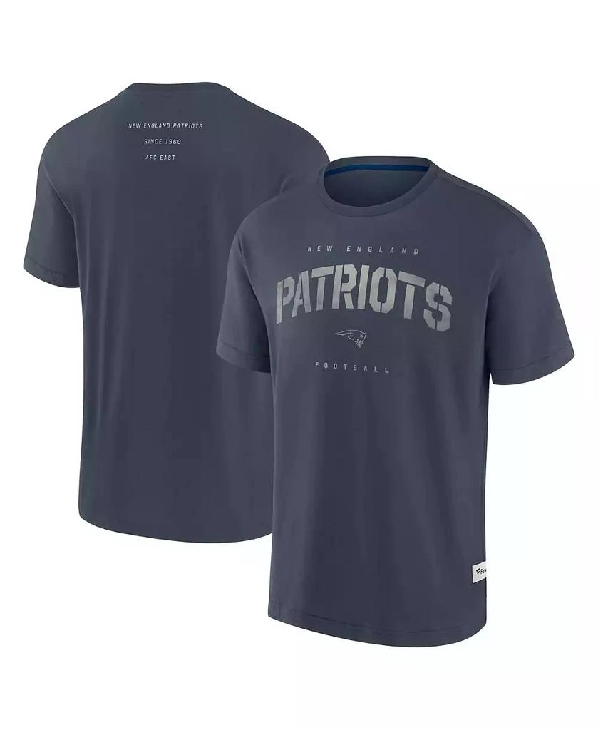 Fanatics Men's Navy New England Patriots Elements Weathered Tonal Future Ground T-Shirt 1