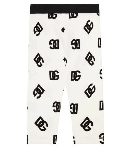 Dolce & Gabbana Baby logo cotton-blend leggings 2
