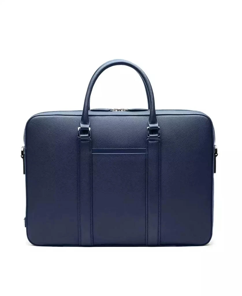 MAVERICK & CO. Men's Manhattan Monochrome Leather Briefcase 1
