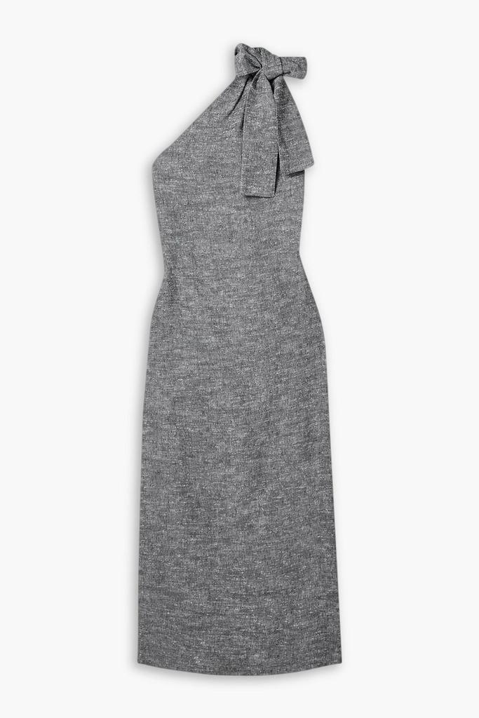LISA MARIE FERNANDEZ One-shoulder woven maxi dress