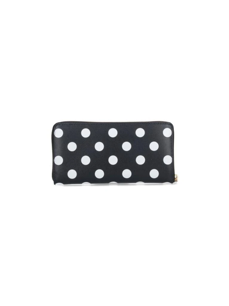 Comme des Garcons Polka Dot Zip Wallet – Black 4