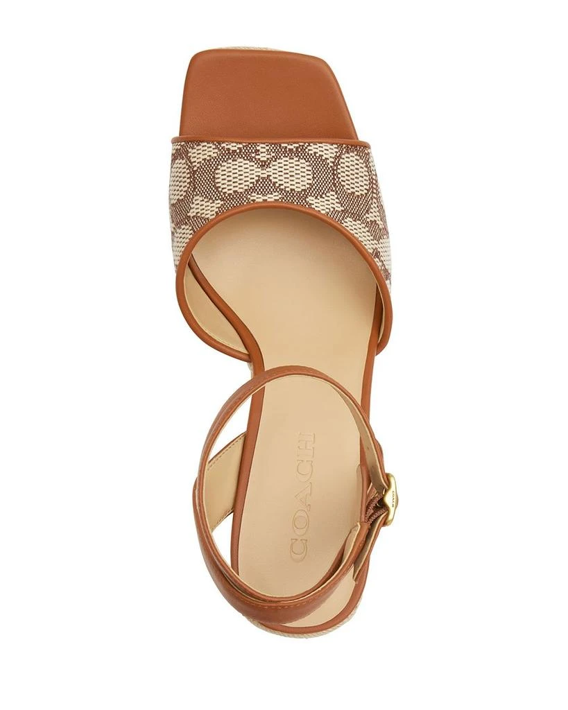 Coach Women's Signature Jacquard Espadrille Wedge Sandals 3