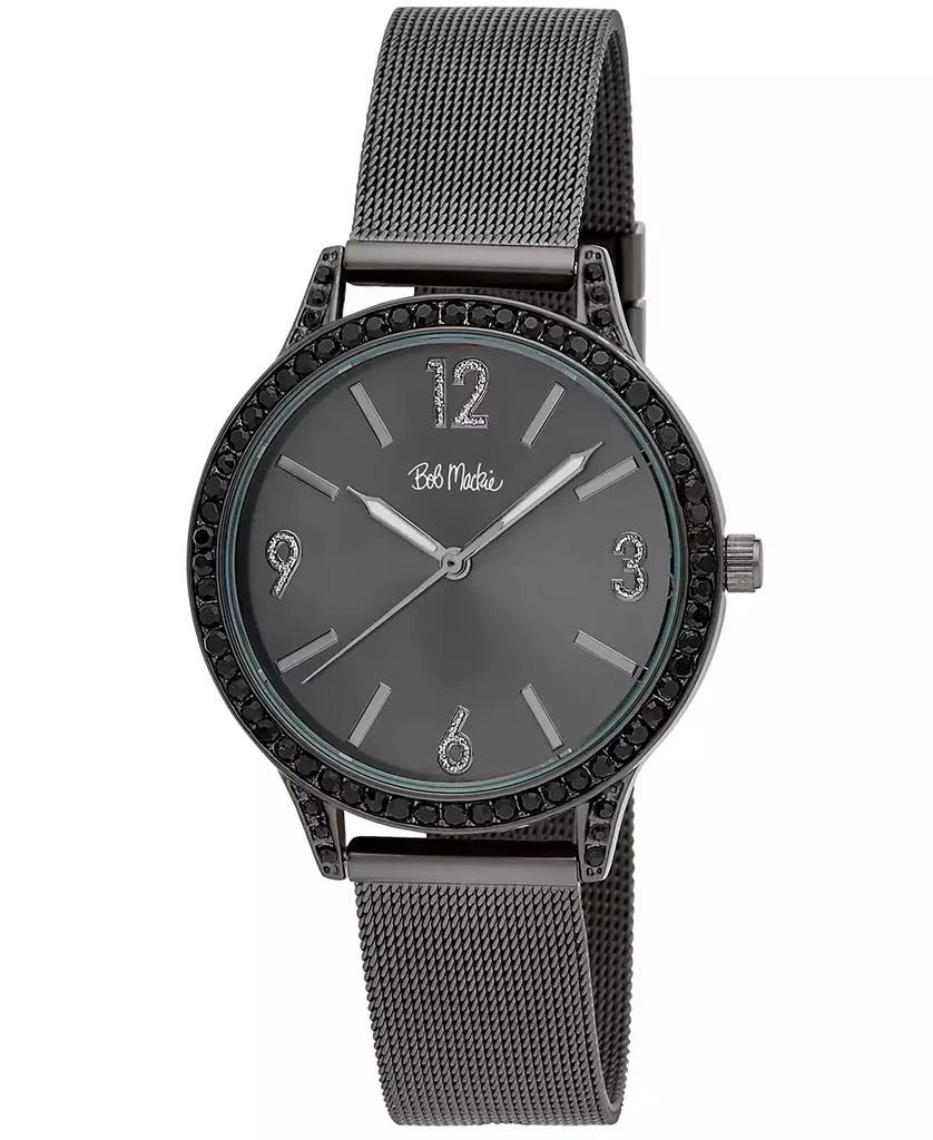 Bob Mackie Unisex Quartz Black Alloy Watch 1