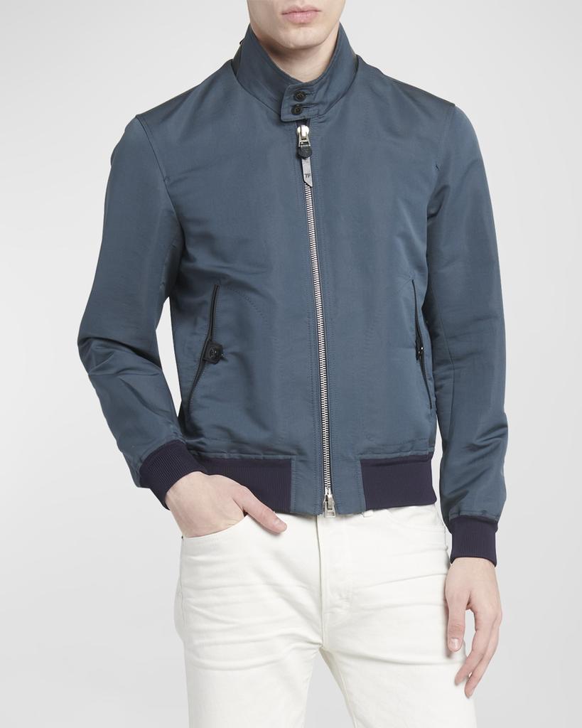 Tom Ford Men's Harrington Fine Poplin Blouson Jacket